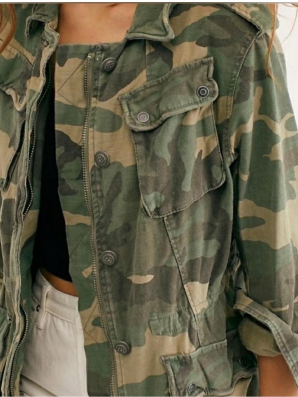 Free People Not Your Brothers Camo Jacket - Picture 4 of 5